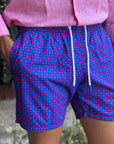 KQ BOXER MARE MOD. ESSENTIAL MICRO FANTASIA BLU/FUXIA - Marcello Fontana Shop