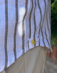 MANUEL RITZ CAMICIA IN LINO/COTONE RIGA MORO - Marcello Fontana Shop