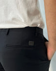 Entre Amis Pantalone in Fresco Lana tk america Capri - Nero - Marcello Fontana Shop
