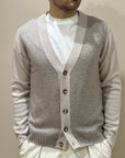 Cardigan in Misto Cashmere Riso - Privati Firenze