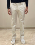 FW25 BRO-SHIP PANTALONE SARAJEVO REGULAR IN GAMBARDINA PANNA - Marcello Fontana Shop