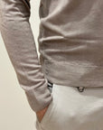 Polo in Lana Merino Tinta Acidata Beige - Privati Firenze - Marcello Fontana Shop