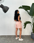 RELISH SHORTS DIOPTASIO IN LINO VITA ALTA ROSE - Marcello Fontana Shop