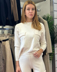 QUANTA SET COORDINATO IN MAGLIA LATTE - H2O