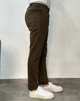 Bro ship Pantalone tk america con pence capri - Cacao - Marcello Fontana Shop