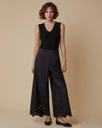 PENNYBLACK ATTORE PANTALONI IN TAFFETTA' RICAMATO - Marcello Fontana Shop