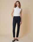 PENNYBLACK KARTAL PANTALONI SLIM IN RASO DI COTONE NERO - Marcello Fontana Shop