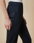 PENNYBLACK KARTAL PANTALONI SLIM IN RASO DI COTONE NERO - Marcello Fontana Shop