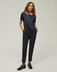 FW25 PENNYBLACK PENNYNY PANTALONE SLIM FIT BLU - Marcello Fontana Shop