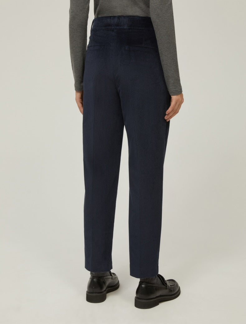 FW25 PENNYBLACK PANTALONE COROZO IN VELLUTO BLU - Marcello Fontana Shop