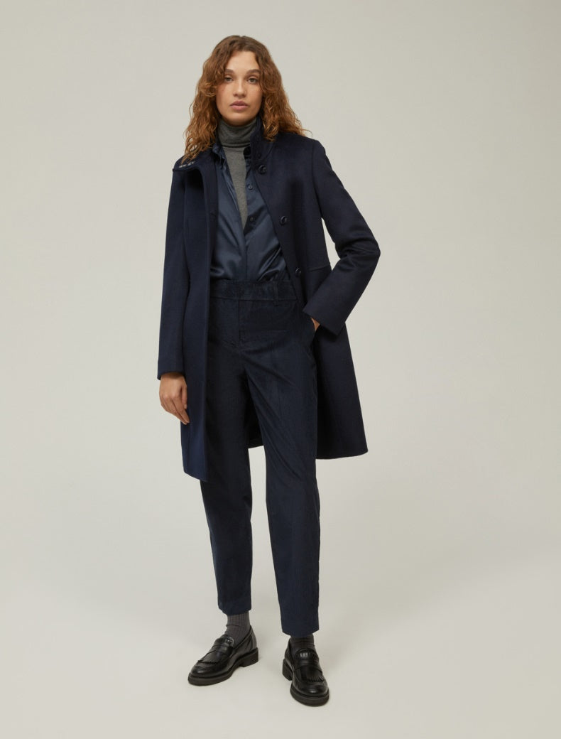 FW25 PENNYBLACK PANTALONE COROZO IN VELLUTO BLU - Marcello Fontana Shop