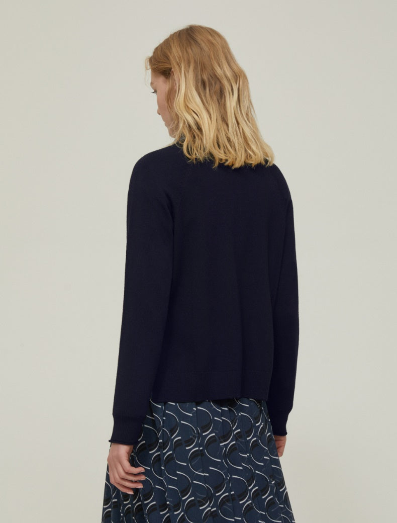 FW25 PENNYBLACK MAGLIA NOREL IN PURA LANA BLU - Marcello Fontana Shop