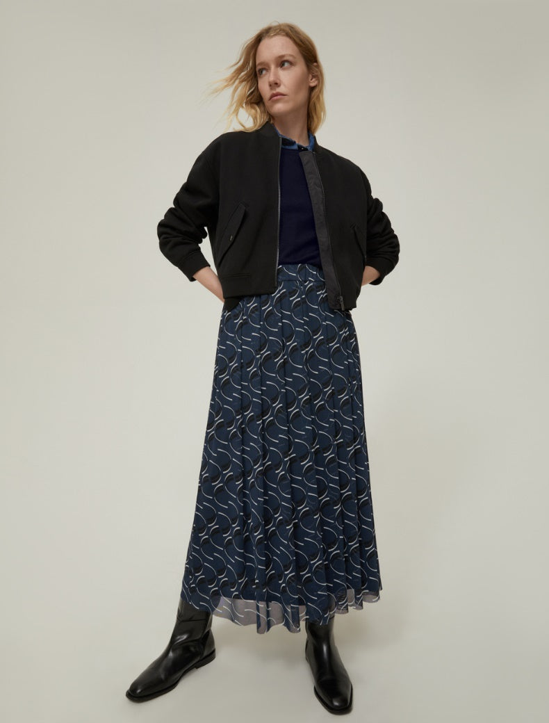 FW25 PENNYBLACK MAGLIA NOREL IN PURA LANA BLU - Marcello Fontana Shop