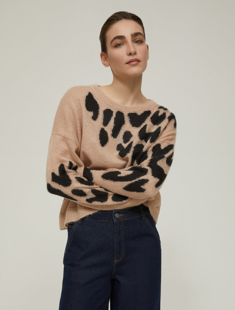 FW25 PENNYBLACK MAGLIA RABBIT MACULA - Marcello Fontana Shop
