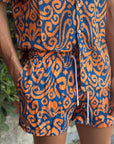KQ CAMICIA FANTASIA ARANCIO - Marcello Fontana Shop