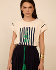 MEISIE T-SHIRT IN COTONE LA DOLCE VITA - COD.M99T03IVY