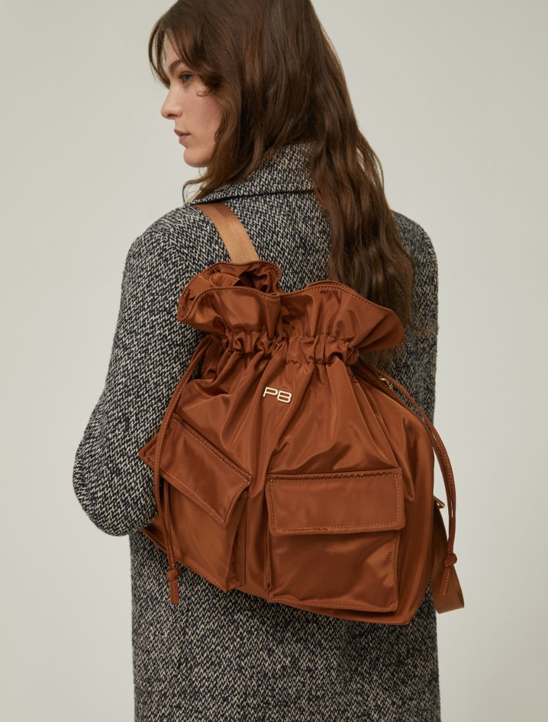 FW25 PENNYBLACK BORSA A ZAINO METELLO CUOIO - Marcello Fontana Shop