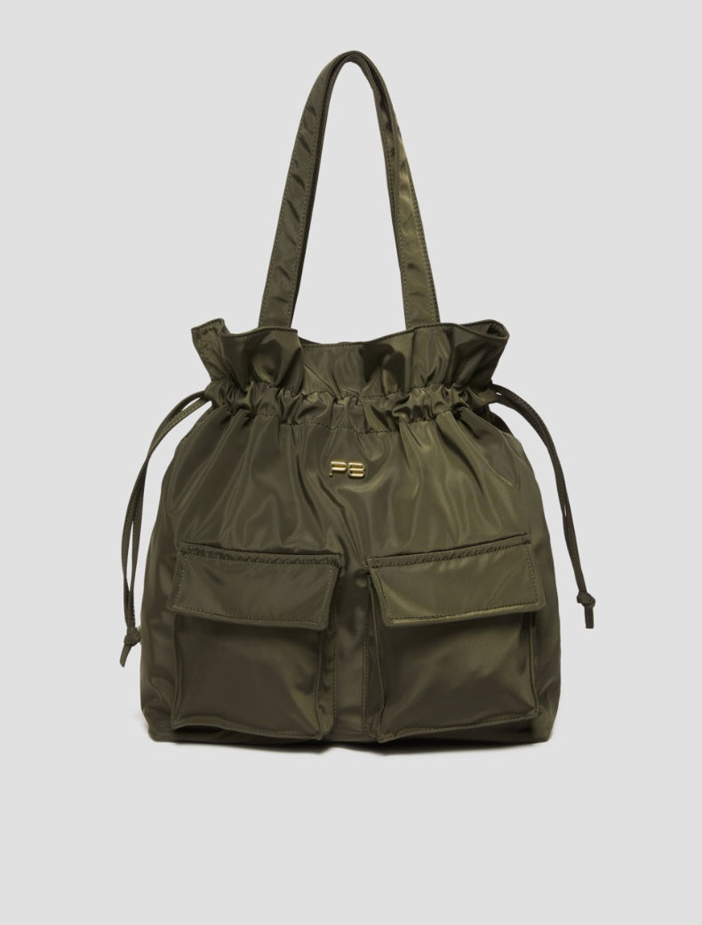 FW25 PENNYBLACK BORSA A ZAINO METELLO KAKI - Marcello Fontana Shop