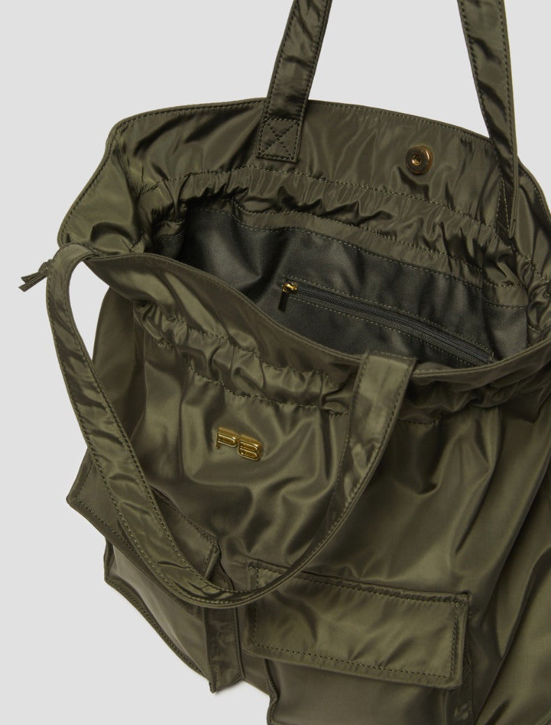 FW25 PENNYBLACK BORSA A ZAINO METELLO KAKI - Marcello Fontana Shop
