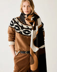 Stola a disegno jacquard - Nero - PBAOMBRINA - PENNYBLACK
