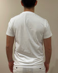 MANUEL RITZ T-SHIRT IN JERSEY DI COTONE BIANCO