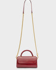 BORSA PHOEBE A MANO RIGIDA BORDEAUX - NALI' - Marcello Fontana Shop