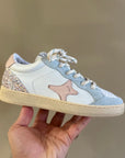 AMA Brand Sneaker Sun 4566 — Bianco Rosa Glitter | Made in Italy
