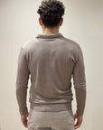 Polo in Lana Merino Tinta Acidata Beige - Privati Firenze - Marcello Fontana Shop