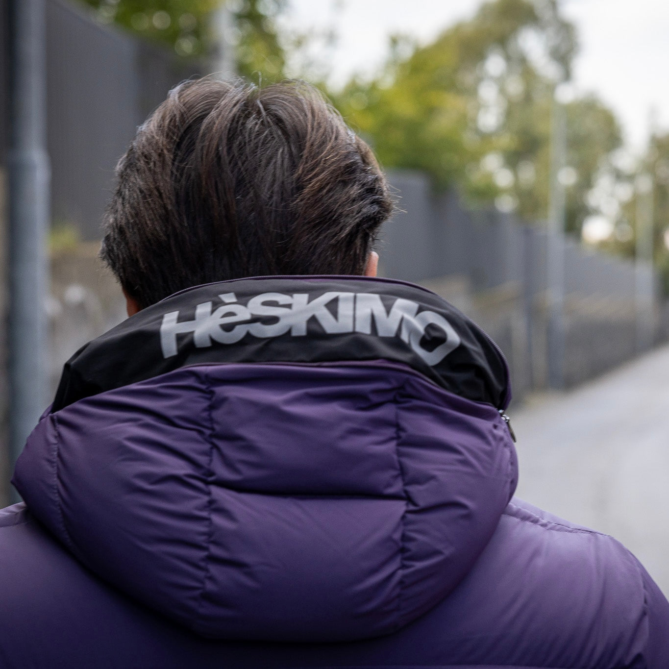 HESKIMO piumino air-short bistretch real down - Viola - Marcello Fontana Shop