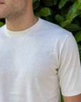 GIROCOLLO IN COTONE CREPE BIANCO - Marcello Fontana Shop