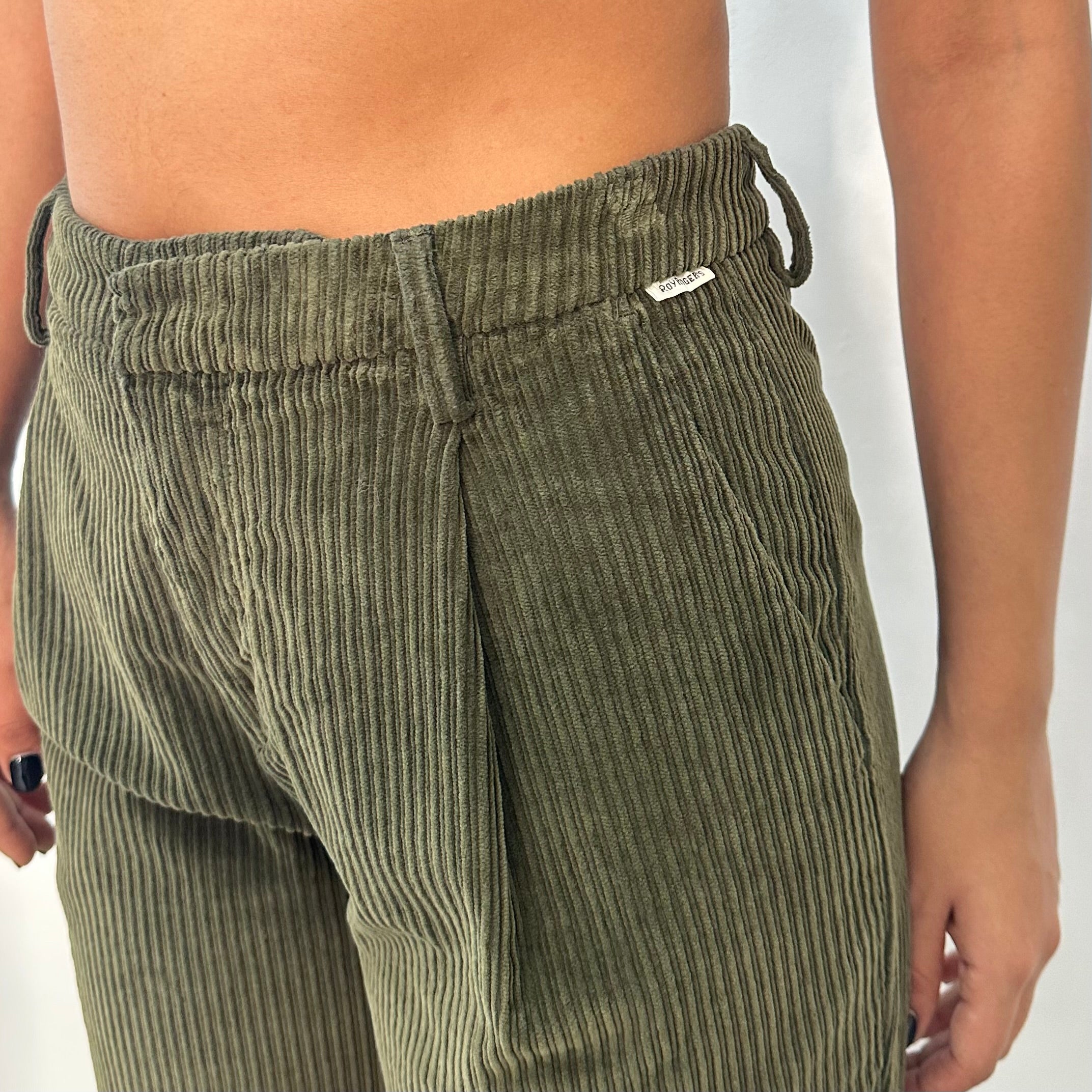 ROY ROGER'S PANTALONE MAEMI ARMY GREEN - Marcello Fontana Shop