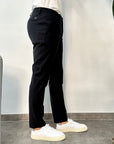 Entre Amis Pantalone in Fresco Lana tk america Capri - Nero - Marcello Fontana Shop