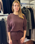 QUOTA 26 SET COORDINATO IN MAGLIA BURGUNDY - H2O