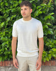 GIROCOLLO IN COTONE CREPE BIANCO - Marcello Fontana Shop
