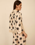MEISIE CAMICIA CON STAMPA DI PALME - COD.M125B04BLK
