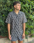 KQ CAMICIA ATLANTIC FANTASIA BIANCO/NERO - Marcello Fontana Shop