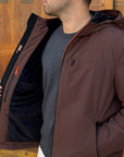 Giubbotto AURELIO Velour - Brown - SUNS