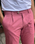 VANDOM PANTALONE GABRIEL IN COTONE - MAGENTA - Marcello Fontana Shop