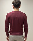 Girocollo in Lana Merino Tinta Acidata Bordeaux - Privati Firenze