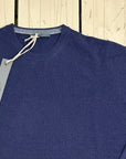 Privati Firenze Girocollo misto Cashmere - Navy - Marcello Fontana Shop
