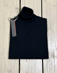 Privati Firenze Dolcevita basic in lana rasata - Nero - Marcello Fontana Shop