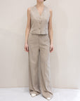 Tailleur Pantalone e Gilet Beige - art. 95021/95022