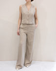 Tailleur Pantalone e Gilet Beige - art. 95021/95022