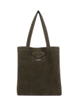 Borsa a spalla - Suède Kba colore Kaki Scuro - LANCASTER