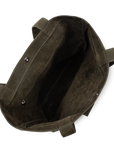 Borsa a spalla - Suède Kba colore Kaki Scuro - LANCASTER