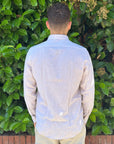 MANUEL RITZ CAMICIA IN LINO/COTONE BEIGE - Marcello Fontana Shop