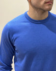 Girocollo 100% Cashmere Azure - Privati Firenze