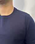 Outfit girocollo basic - Blu Navy - Marcello Fontana Shop