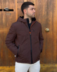 Giubbotto AURELIO Velour - Brown - SUNS