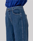 Jeans ampi con orlo risvoltato Indigo - cod. 556BAJE525_57 - SURKANA